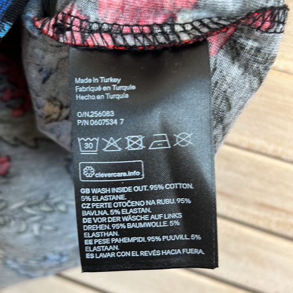 H&M Wildflower Fitted Stretchy Long Sleeve Dress - Picture 5 of 7